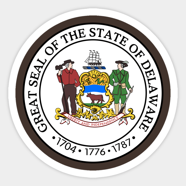 State of Delaware Sticker by Comshop